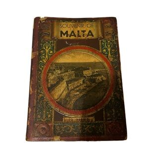 1940's Malta Souvenir Book. Inscription in back. 1949.